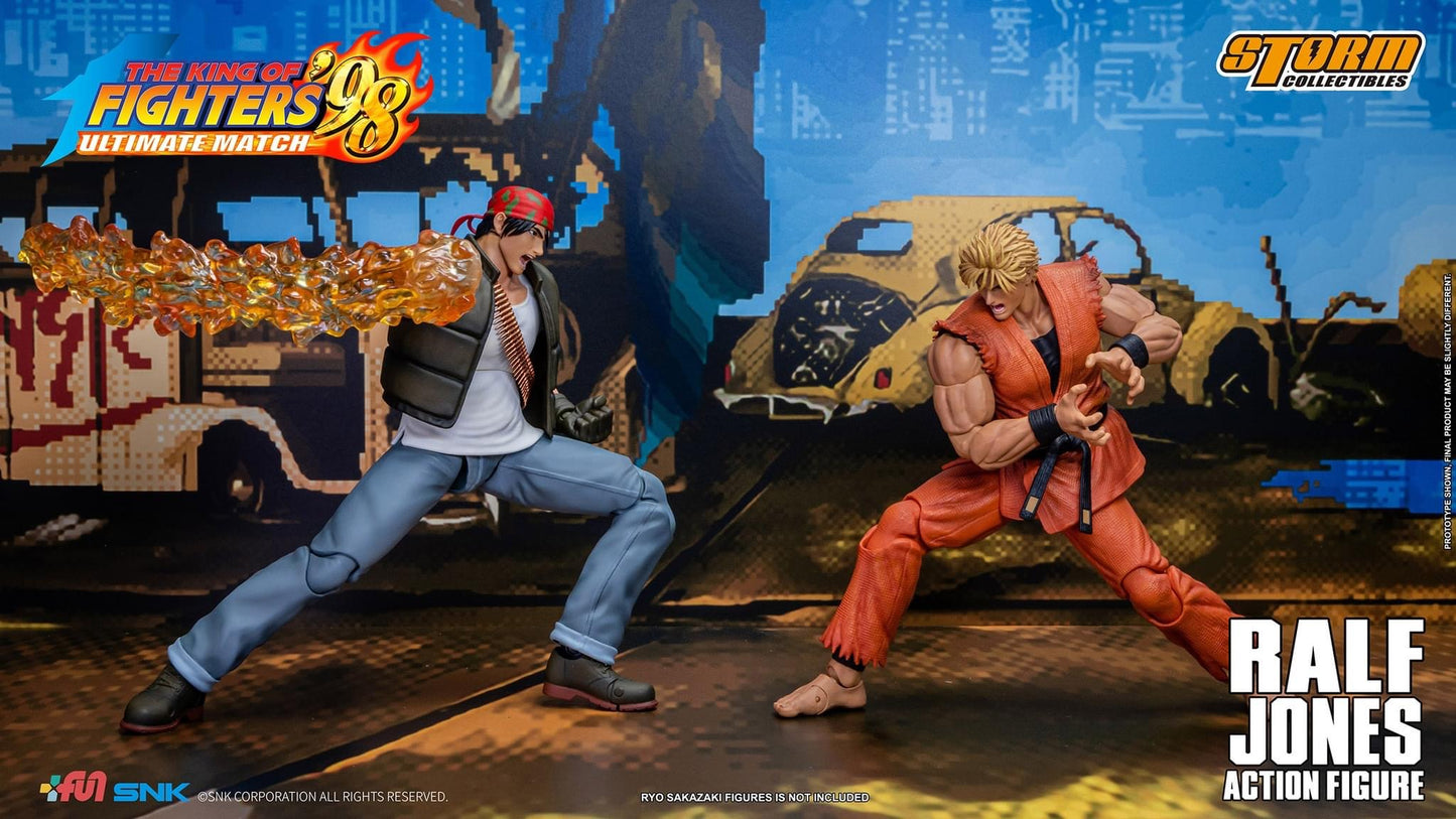 Preventa Figura Ralf Jones - The King of Fighters '98 Unlimited Match marca Storm Collectibles SKKF14 escala pequeña 1/12