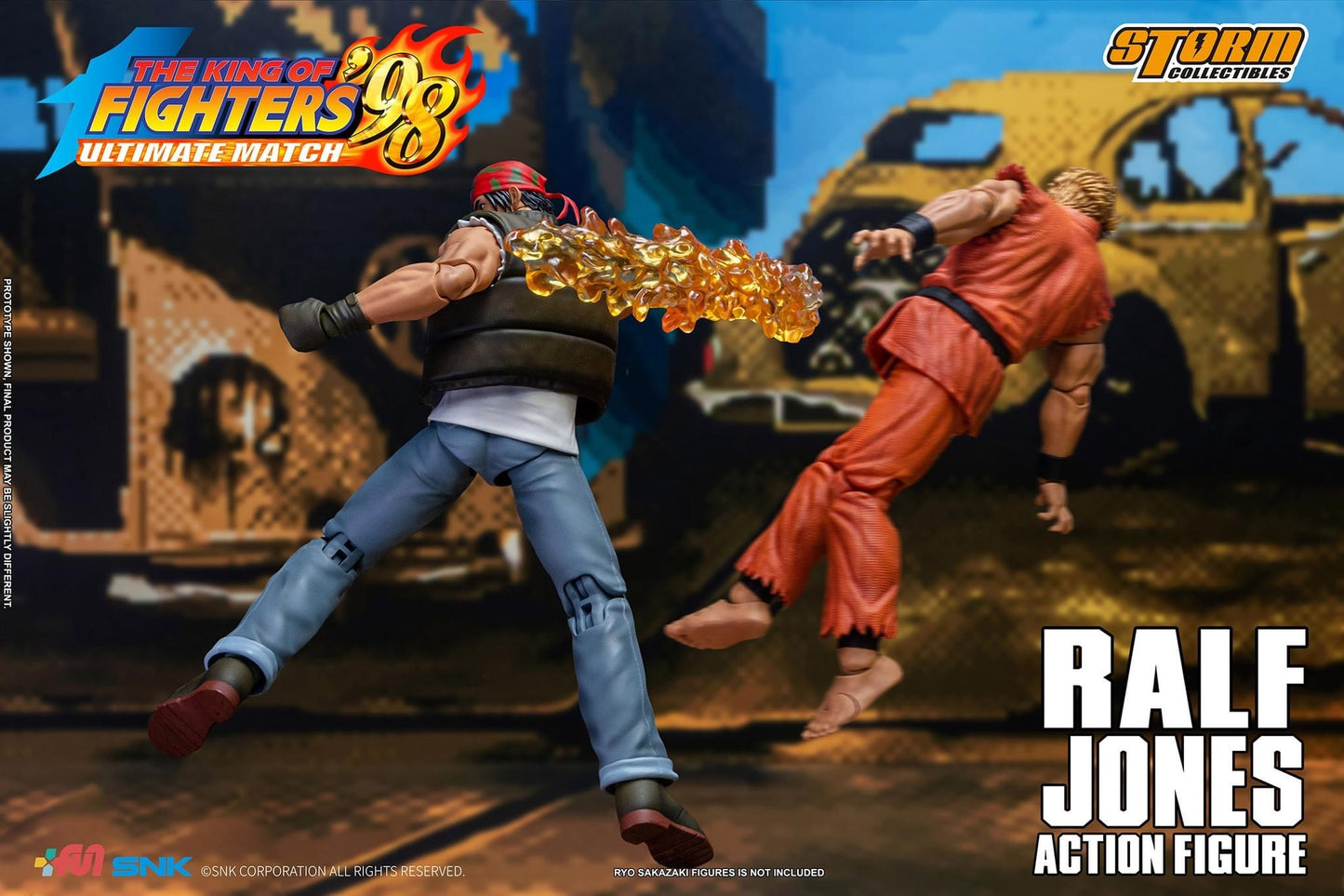 Preventa Figura Ralf Jones - The King of Fighters '98 Unlimited Match marca Storm Collectibles SKKF14 escala pequeña 1/12