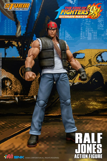 Preventa Figura Ralf Jones - The King of Fighters '98 Unlimited Match marca Storm Collectibles SKKF14 escala pequeña 1/12