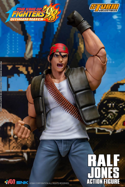 Preventa Figura Ralf Jones - The King of Fighters '98 Unlimited Match marca Storm Collectibles SKKF14 escala pequeña 1/12