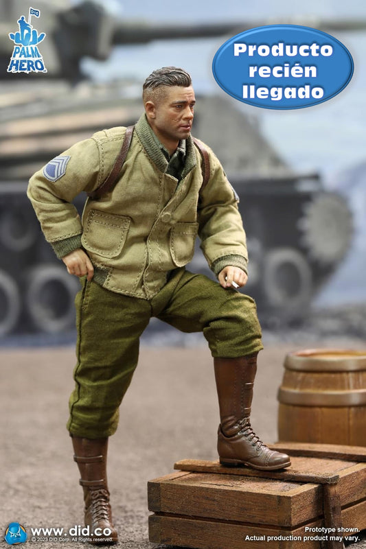 [EN STOCK] Figura SSGT Donald - “Hell On Wheels” - Palm Hero Series marca DID XA80019 escala pequeña 1/12