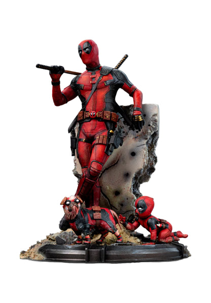 Preventa Estatua Deadpool (Babypool & Dogpool) - Deadpool & Wolverine - Limited Edition marca Iron Studios escala de arte 1/10