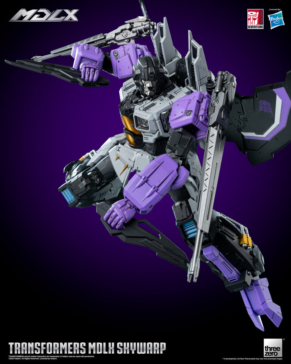 Pedido Figura MDLX Skywarp - Transformers marca Threezero 3Z0663 (20 cm)