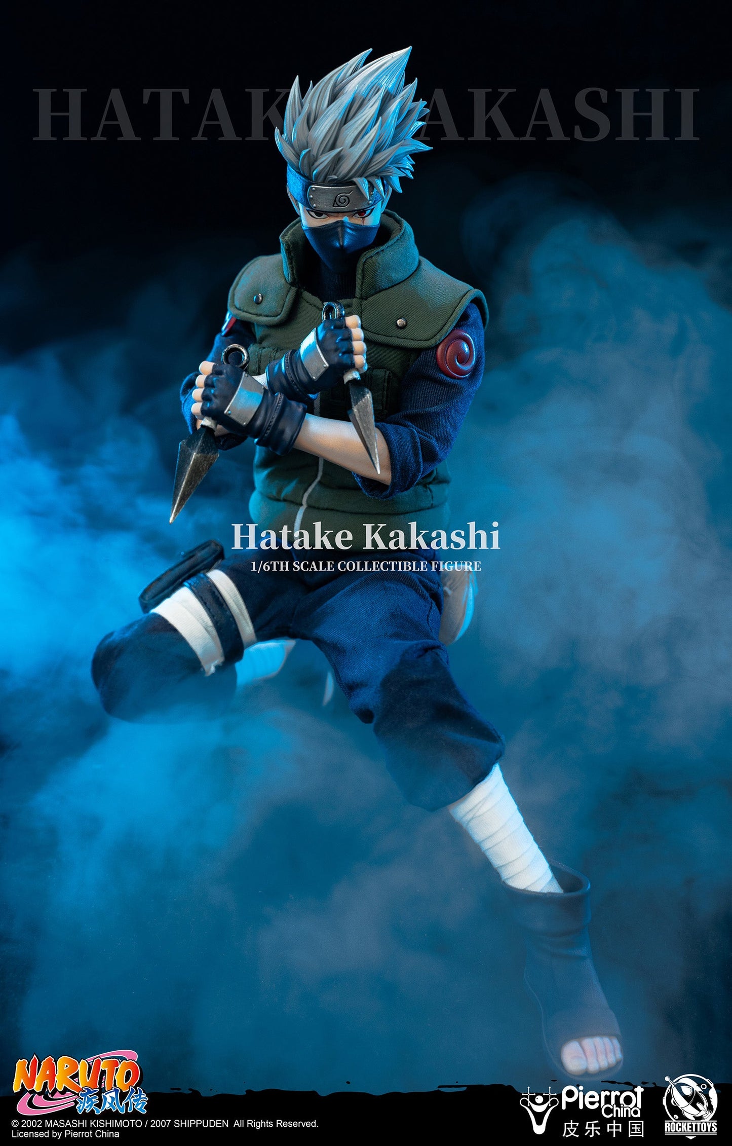 Pedido Figura Hatake Kakashi - Naruto marca Rocket Toys ROC-004 escala 1/6