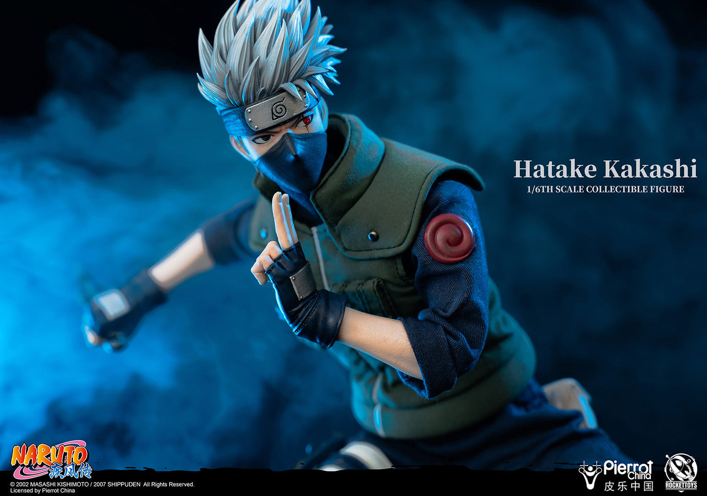 Pedido Figura Hatake Kakashi - Naruto marca Rocket Toys ROC-004 escala 1/6