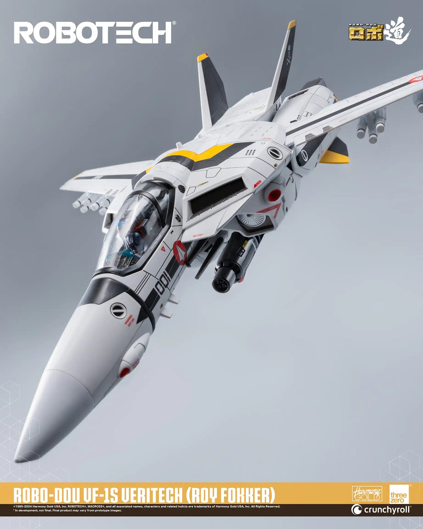 Preventa Figura ROBO-DOU VF-1J Veritech (Roy Fokker) - ROBOTECH marca Threezero 3Z0305 escala 1/72