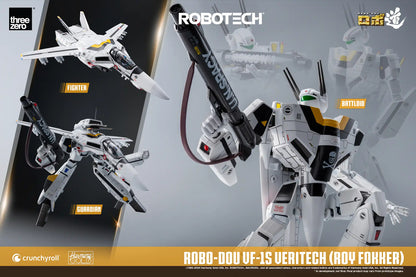 Preventa Figura ROBO-DOU VF-1J Veritech (Roy Fokker) - ROBOTECH marca Threezero 3Z0305 escala 1/72