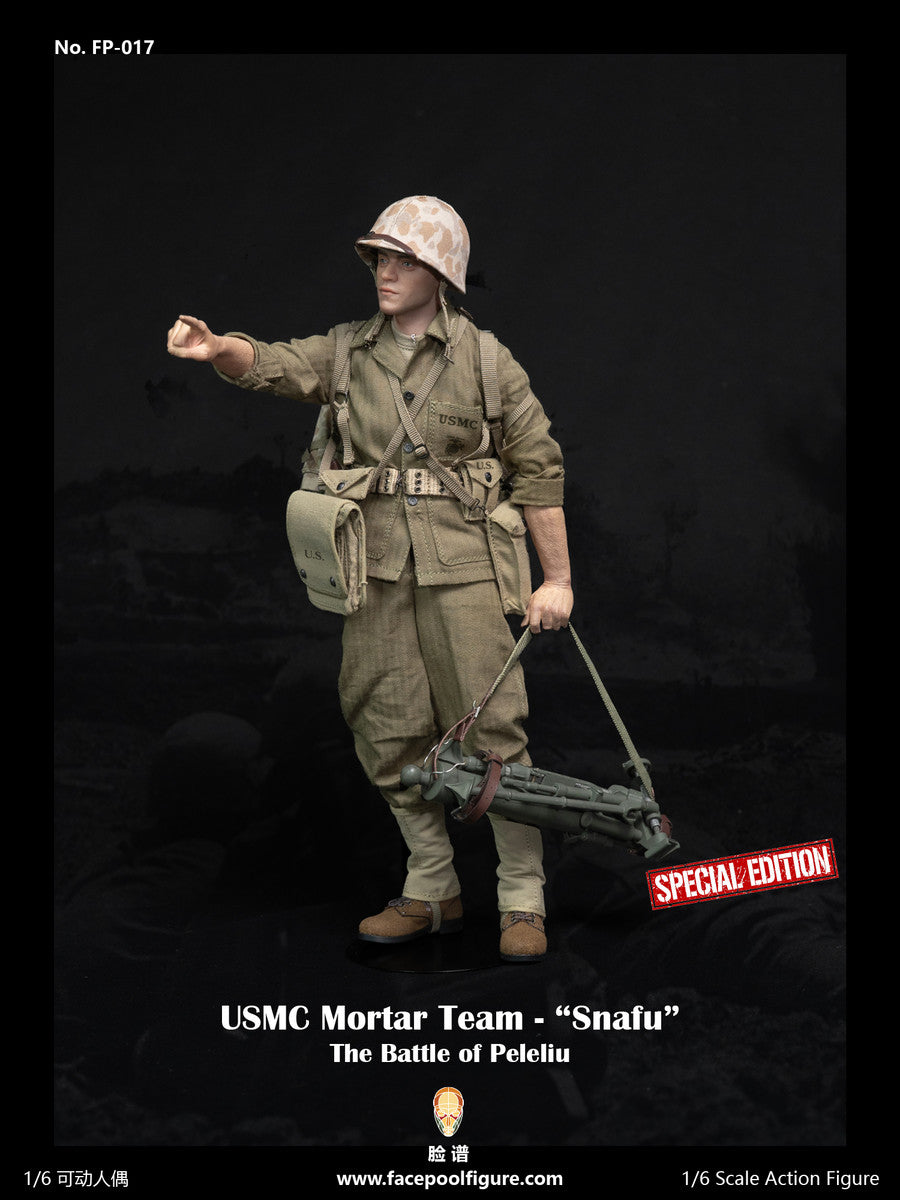 Preventa Figura USMC Mortar Team - "Snafu" (Special version) marca Facepool FP017B escala 1/6