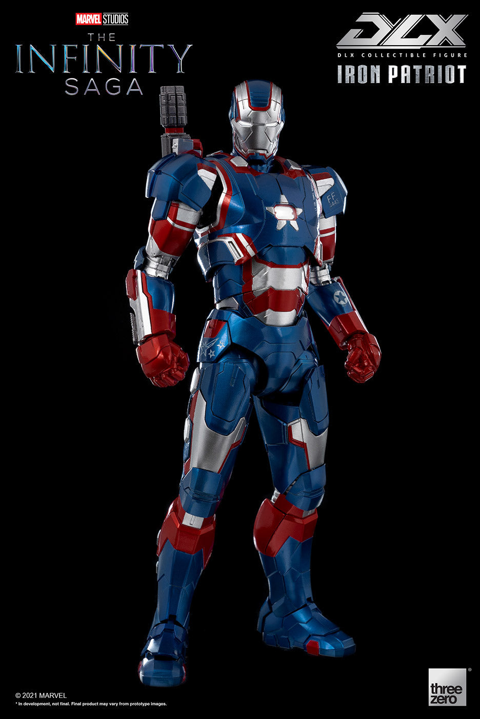 Pedido Figura DLX Iron Patriot - Avengers: Infinity Saga marca Threezero 3Z0257 escala pequeña 1/12