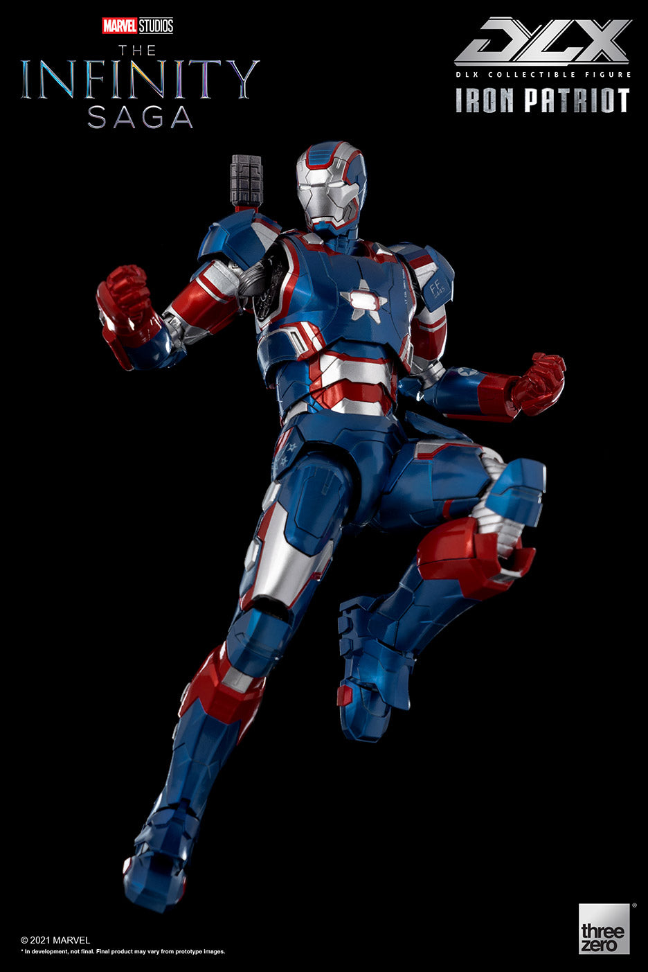 Pedido Figura DLX Iron Patriot - Avengers: Infinity Saga marca Threezero 3Z0257 escala pequeña 1/12