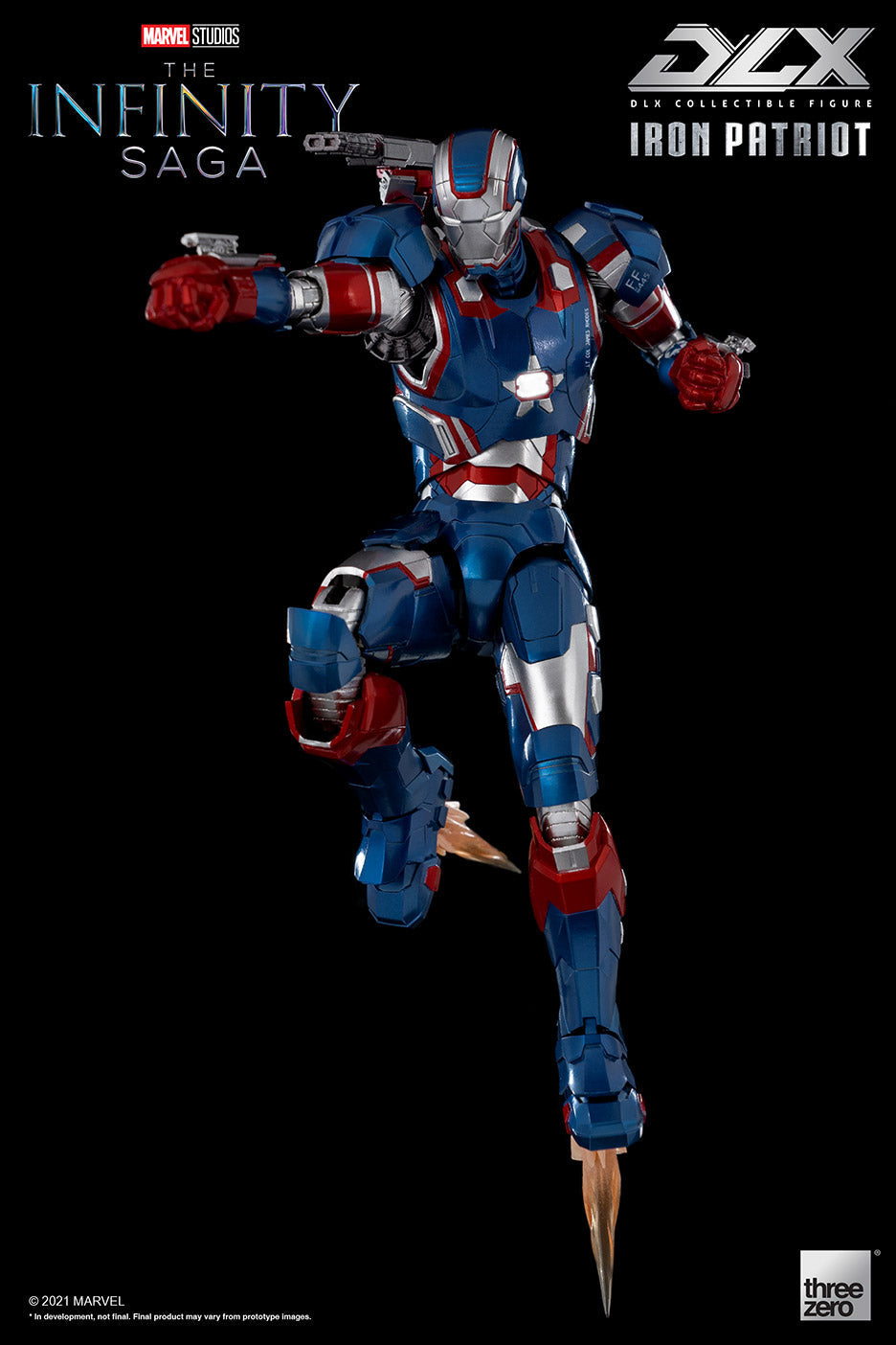 Pedido Figura DLX Iron Patriot - Avengers: Infinity Saga marca Threezero 3Z0257 escala pequeña 1/12