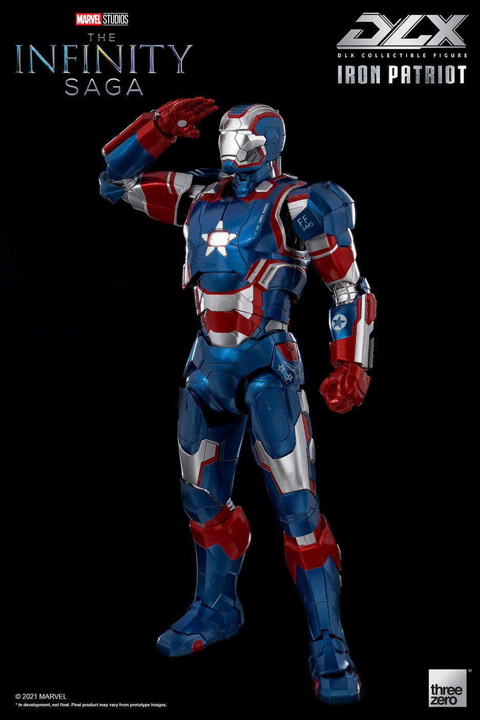 Pedido Figura DLX Iron Patriot - Avengers: Infinity Saga marca Threezero 3Z0257 escala pequeña 1/12