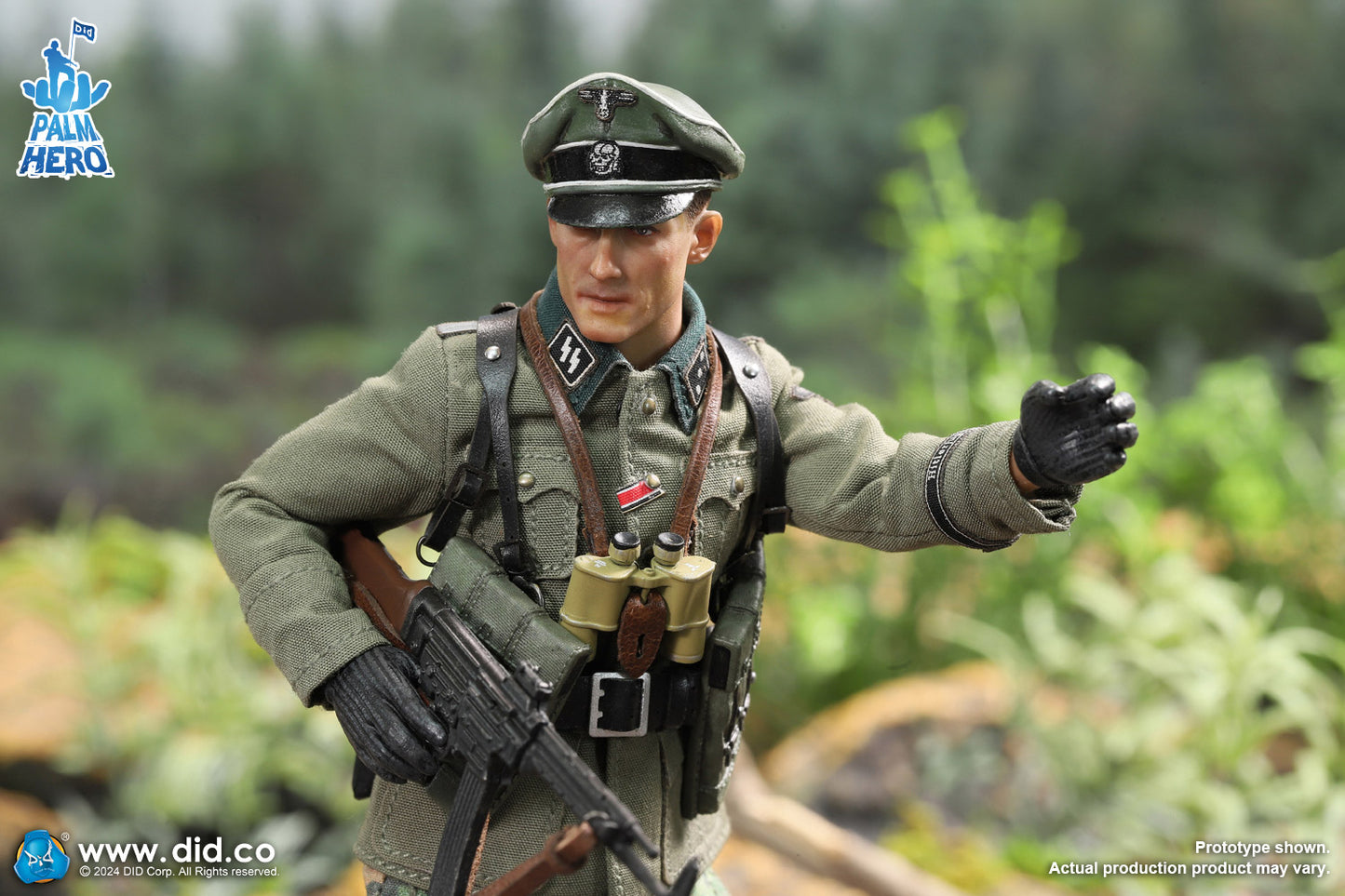 Pedido Figura Lieutenant Rainer - WWII German 12th Panzer Division Infantry - Palm Hero Series marca DID XD80024 escala pequeña 1/12