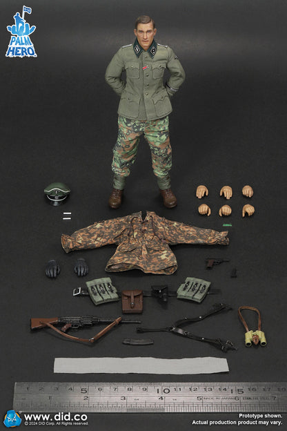 Pedido Figura Lieutenant Rainer - WWII German 12th Panzer Division Infantry - Palm Hero Series marca DID XD80024 escala pequeña 1/12