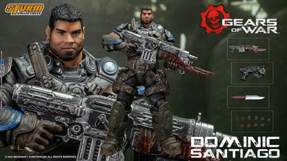 Preventa Figura Dominic Santiago - Gears of War  marca Storm Collectibles escala pequeña 1/12