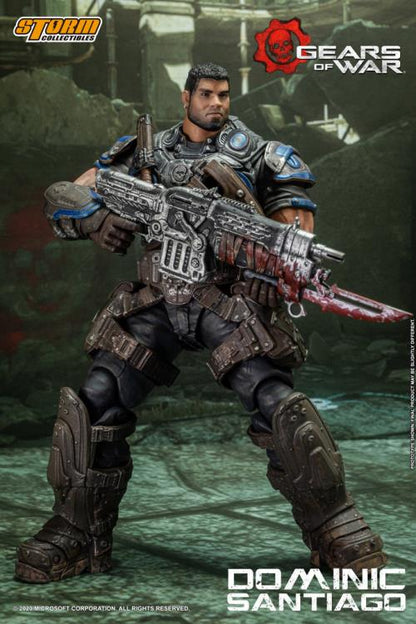 Preventa Figura Dominic Santiago - Gears of War  marca Storm Collectibles escala pequeña 1/12