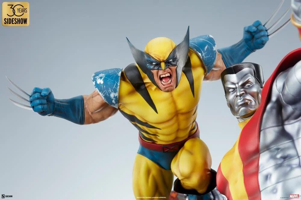 Preventa Estatua Marvel Colossus & Wolverine (Fastball Special) marca Sideshow Collectibles (45.72 cm)