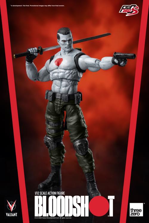 Pedido Figura Bloodshot - Valiant Comics - FigZero S marca Threezero 3Z0181 escala pequeña 1/12