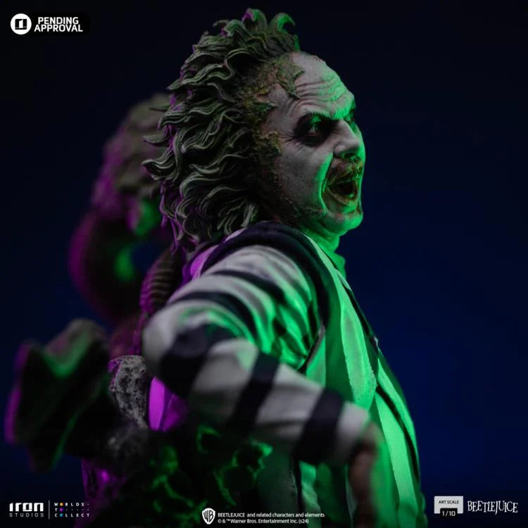 Preventa Estatua Beetlejuice (Deluxe) - Beetlejuice Beetlejuice (2024) - Limited Edition marca Iron Studios escala de arte 1/10