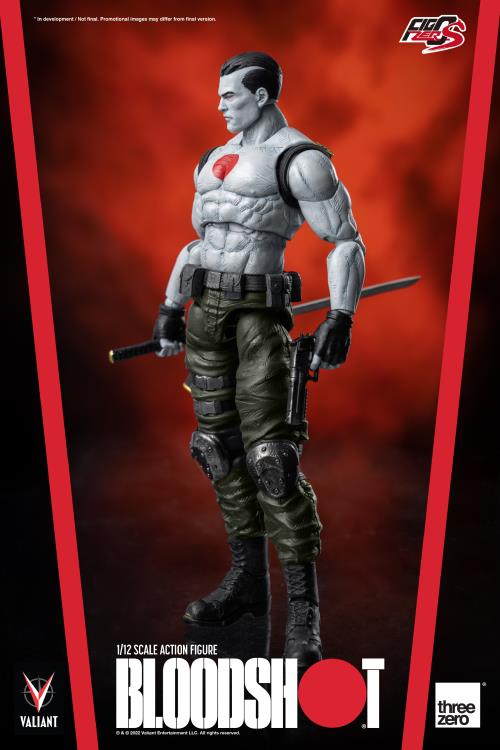 Pedido Figura Bloodshot - Valiant Comics - FigZero S marca Threezero 3Z0181 escala pequeña 1/12