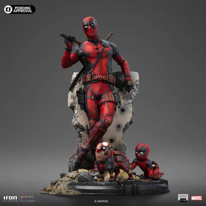 Preventa Estatua Deadpool (Babypool & Dogpool) - Deadpool & Wolverine - Limited Edition marca Iron Studios escala de arte 1/10