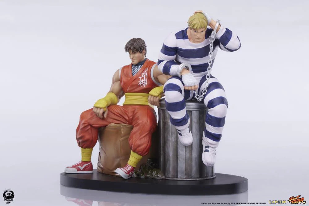 Preventa Set Estatuas Cody & Guy - Street Jam - Street Fighter marca PCS Collectibles escala 1/10