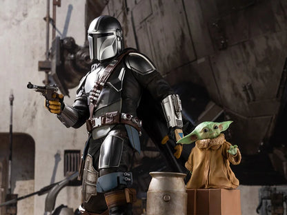 Pedido Estatua Mandalorian & Baby Yoda - Star Wars: The Mandalorian - ArtFX marca Kotobukiya escala 1/7