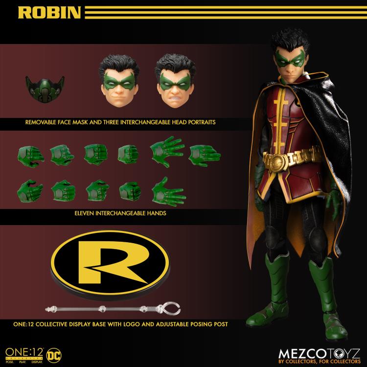 Pedido Figura Robin - DC Comics One:12 Collective marca Mezco Toyz 76604 escala pequeña 1/12