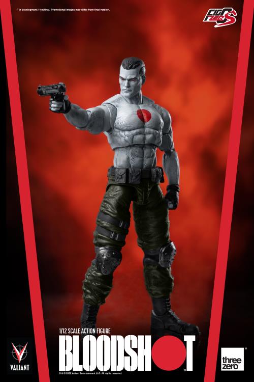 Pedido Figura Bloodshot - Valiant Comics - FigZero S marca Threezero 3Z0181 escala pequeña 1/12