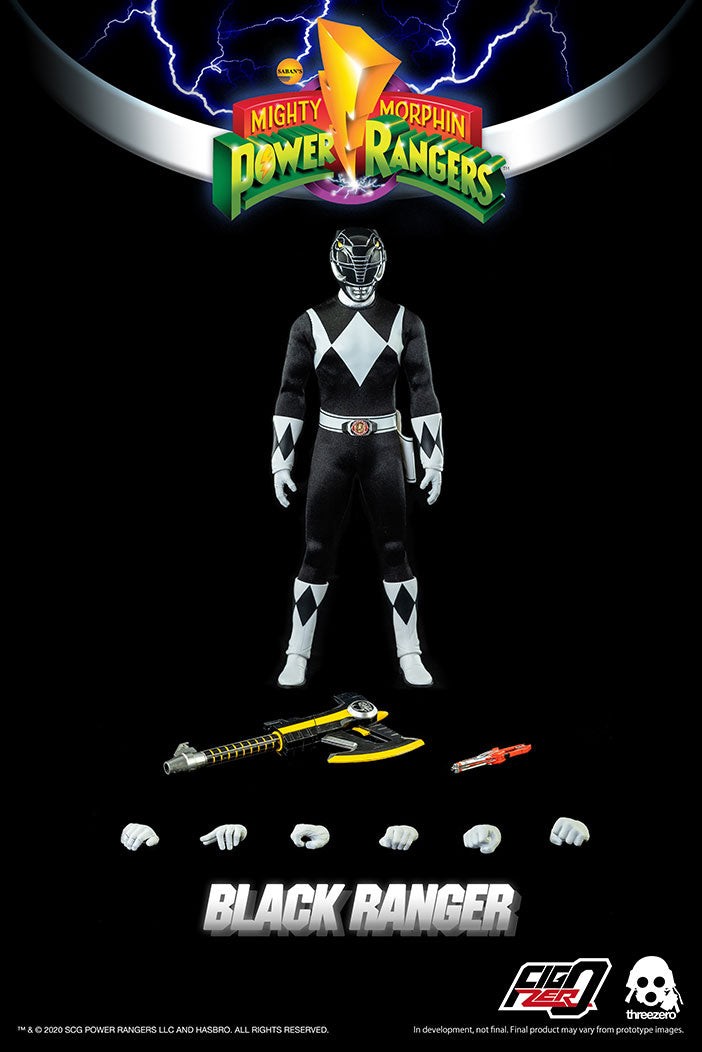 Pedido Figura Black Ranger - Mighty Morphin Power Rangers - FigZero marca Threezero 3Z0197 escala 1/6