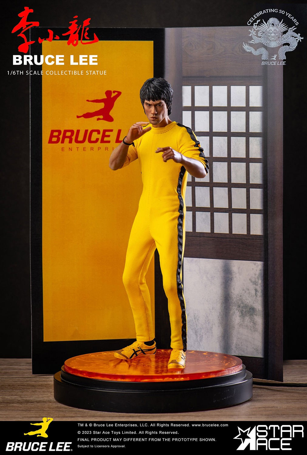 Preventa Estatua Bruce Lee (Deluxe Version) - 50th Anniversary Commemorative marca Star Ace SA9064 escala 1/6