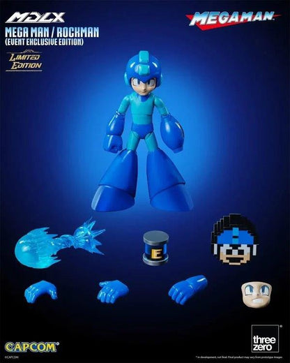 Preventa Figura MDLX Mega Man / Rockman (Event Exclusive version) (Edición Limitada) marca Threezero 3Z0572 escala pequeña 1/12