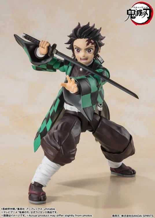 Pedido Figura Tanjiro Kamado - Demon Slayer: Kimetsu no Yaiba - S.H.Figuarts marca Bandai Spirits escala pequeña 1/12