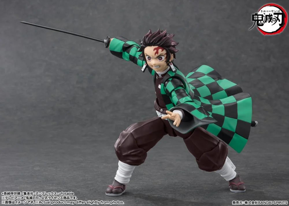 Pedido Figura Tanjiro Kamado - Demon Slayer: Kimetsu no Yaiba - S.H.Figuarts marca Bandai Spirits escala pequeña 1/12