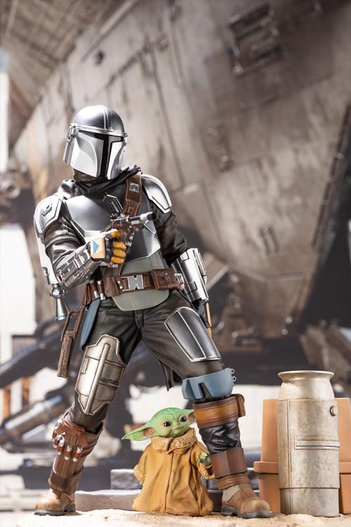 Pedido Estatua Mandalorian & Baby Yoda - Star Wars: The Mandalorian - ArtFX marca Kotobukiya escala 1/7