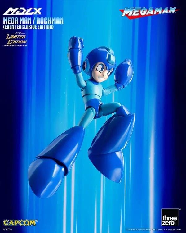 Preventa Figura MDLX Mega Man / Rockman (Event Exclusive version) (Edición Limitada) marca Threezero 3Z0572 escala pequeña 1/12