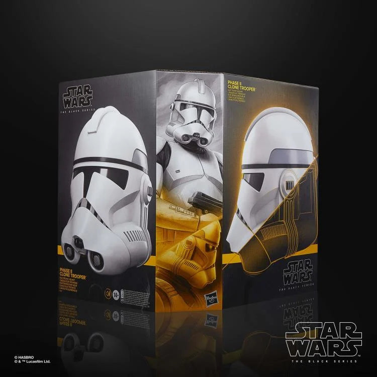 Pedido Casco Electrónico del Clone Trooper (Phase II) - Star Wars: The Black Series marca Hasbro escala real 1/1