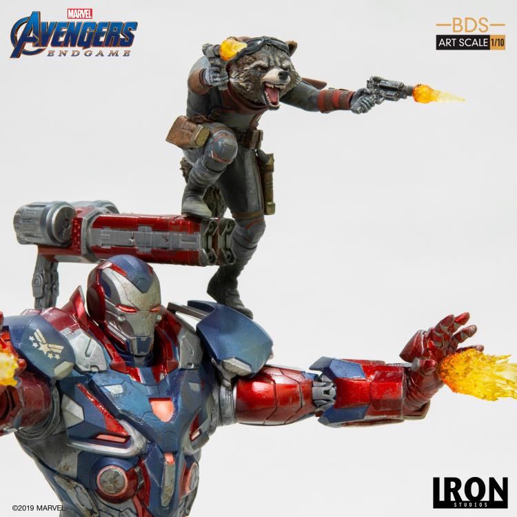 Pedido Estatua Iron Patriot & Rocket - Avengers: Endgame - Battle Diorama Series (BDS) marca Iron Studios escala de arte 1/10