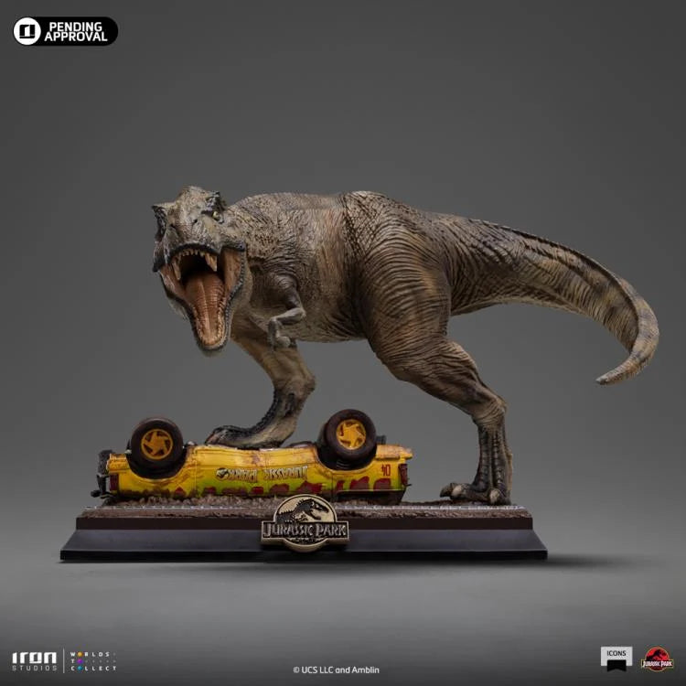 Preventa Estatua T-Rex Attack (Limited Edition) - Jurassic Park Icons marca Iron Studios escala de arte 1/10