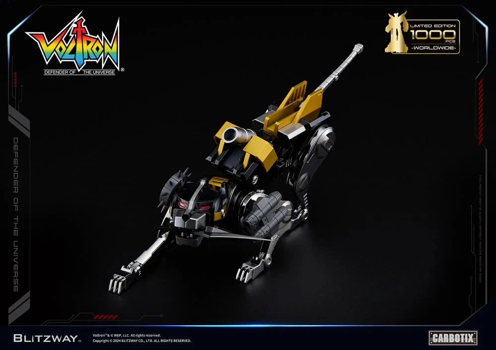 Preventa Figura Black Voltron (DIECAST) (Exclusiva Edición Limitada) - Carbotix Series marca Blitzway BW-CA-11101 (38 cm)