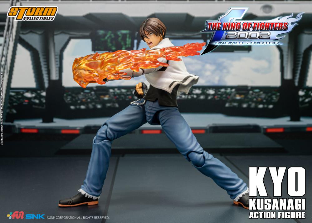 Pedido Figura Kyo Kusanagi - The King of Fighters 2002 Unlimited Match marca Storm Collectibles SKKF08 escala pequeña 1/12