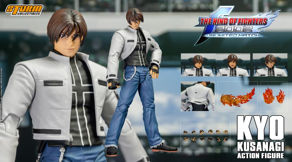 Pedido Figura Kyo Kusanagi - The King of Fighters 2002 Unlimited Match marca Storm Collectibles SKKF08 escala pequeña 1/12