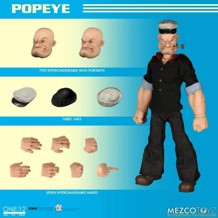 Pedido Figura Popeye - One:12 Collective marca Mezco Toyz 76470 escala pequeña 1/12