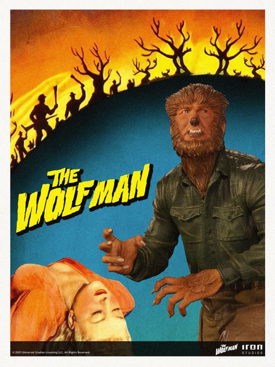 Pedido Estatua The Wolf Man DELUXE - Universal Monsters - marca Iron Studios escala de arte 1/10