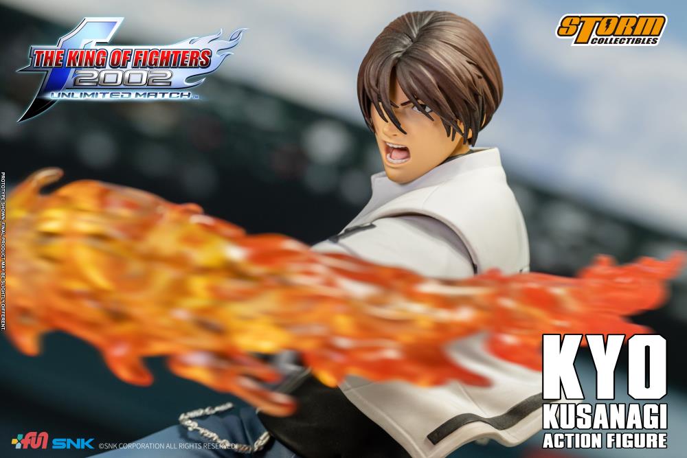 Pedido Figura Kyo Kusanagi - The King of Fighters 2002 Unlimited Match marca Storm Collectibles SKKF08 escala pequeña 1/12