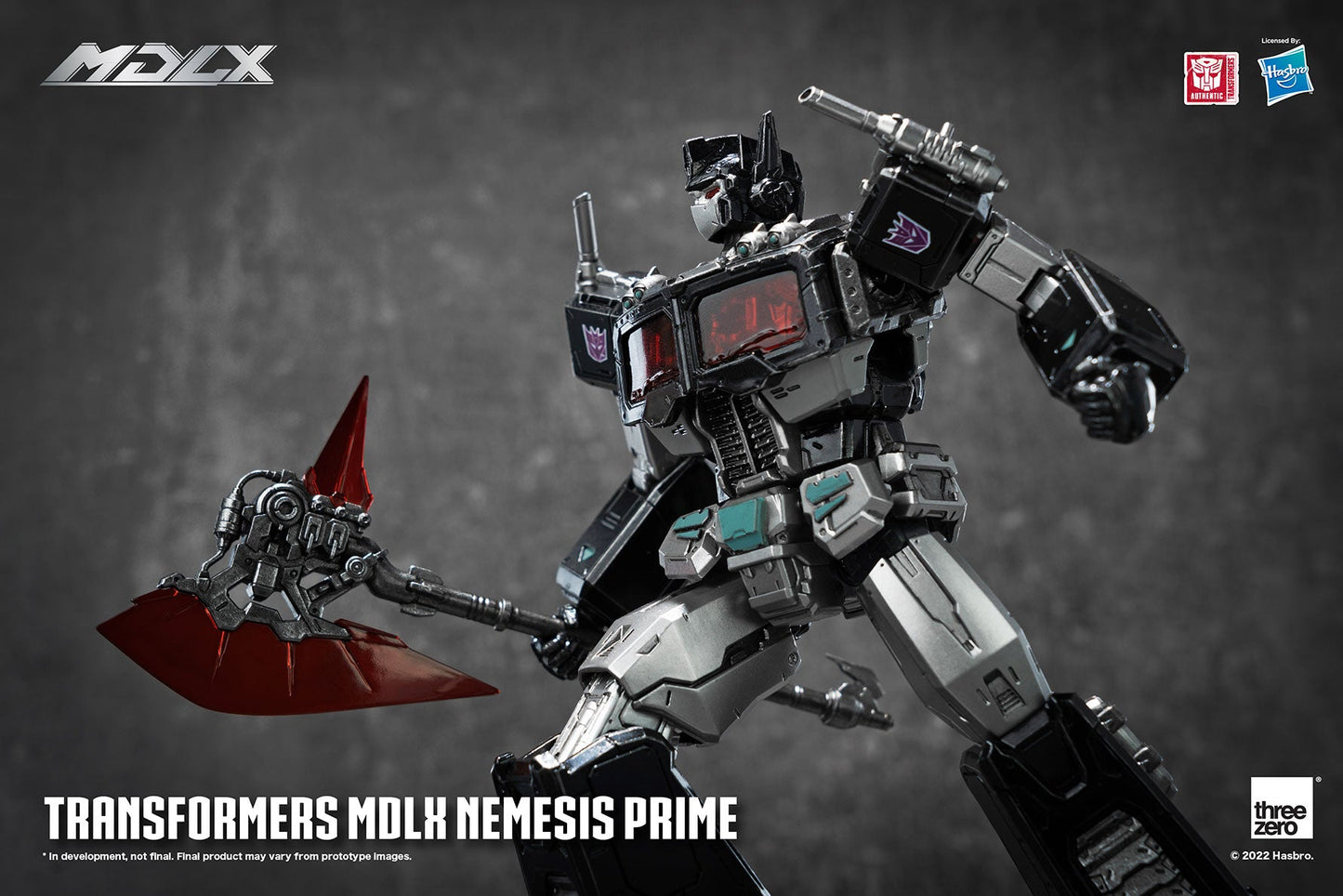 Pedido Figura MDLX Nemesis Prime - Transformers marca Threezero 3Z0474 (17.8 cm)