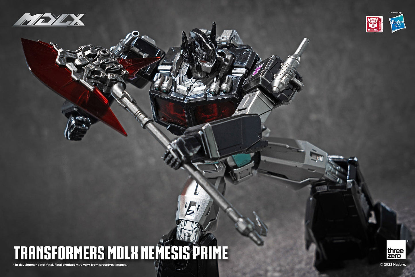 Pedido Figura MDLX Nemesis Prime - Transformers marca Threezero 3Z0474 (17.8 cm)