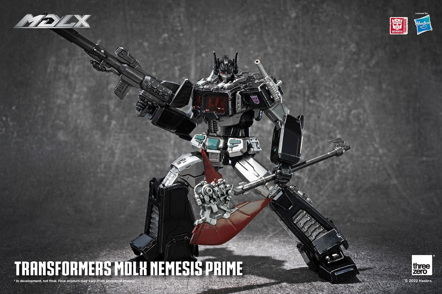 Pedido Figura MDLX Nemesis Prime - Transformers marca Threezero 3Z0474 (17.8 cm)