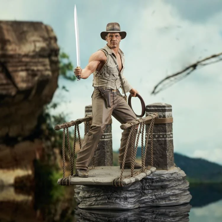 Pedido Estatua Indiana Jones (Bridge Escape) Deluxe Diorama Gallery - Indiana Jones and the Temple of Doom marca Diamond Select Toys escala 1/7