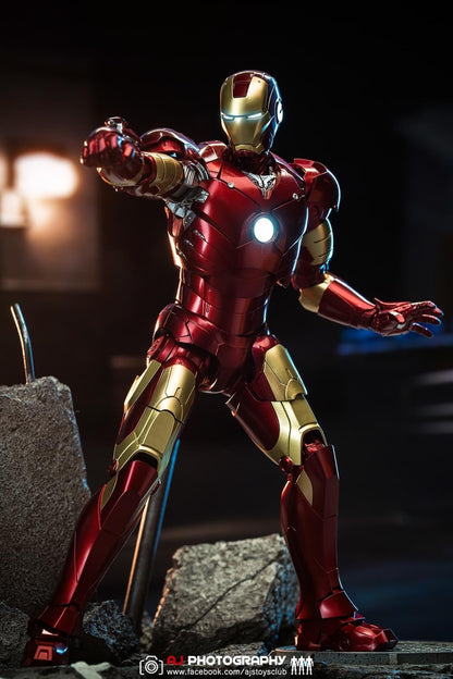 Pedido Figura DLX Iron Man Mark 3 - Avengers: The Infinity Saga marca Threezero 3Z02530H0 escala pequeña 1/12